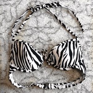 Victoria’s secret zebra light push up bikini top